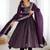 Purple Sequin embroidered Anarkali Gown Set