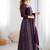 Purple Sequin embroidered Anarkali Gown Set