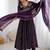 Purple Sequin embroidered Anarkali Gown Set