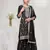 Black vichitra suit with heavy embroidery 