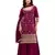Maroom vichitra semi stitched suit with heavy embroidery work