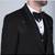 Black 5 pc designer suit with pintex detailing