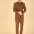 Brown bandhgala with embroidered waistcoat for men