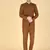 Brown bandhgala suit for men