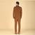 Brown bandhgala suit for men
