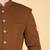 Brown bandhgala suit for men