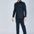 Teal green bandhgala with embroidered waistcoat for men