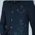 Teal green bandhgala with embroidered waistcoat for men