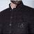 Black thread embroidered bandhgala suit for men