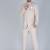 Cream bandhgala suit for men