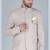 Cream bandhgala suit for men