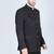 Black embroidered bandhgala suit with pintex detailing