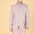 Pink embroidered bandhgala suit for men