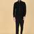 Black bandhgala suit for men
