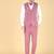 Dark pink 5 pc designer suit with pintex detailing