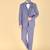 Lavender 5 pc designer suit with pintex detailing