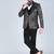 Black 5 pc thread and sequins embroidered designer tuxedo suit for men