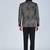 Black 5 pc thread and sequins embroidered designer tuxedo suit for men