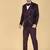 Purple 5 pc embroidered designer tuxedo suit for men