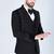 Black 5 pc embroidered designer tuxedo suit for men