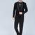 Black 5 pc embroidered designer tuxedo suit for men