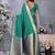 Sea green weaving work Blended silk saree with blouse