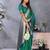 Sea green weaving work Blended silk saree with blouse