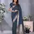 Blue weaving work Blended silk saree with blouse