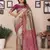 Purple color zari weaving handloom Blended tissue silk saree with blouse