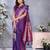 Purple color gala weaving Blended silk saree with blouse