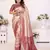 Beige color Blended silk chaturi weaving work saree with blouse