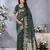 Green color gala weaving blended silk saree with blouse