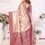 Beige color Blended silk chaturi weaving work saree with blouse