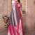 Purple color blended silk chaturi weaving work saree with blouse