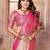 Light pink color Blended silk chaturi weaving work saree with blouse