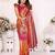 Orange color Blended tissue silk weaving work saree with blouse