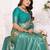 Sky blue color banarasi tissue blended silk weaving work saree with blouse