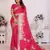 Pink color bandhej weaving kochi blended silk saree with blouse