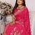 Pink color bandhej weaving kochi blended silk saree with blouse