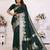 Green color bandhej weaving kochi blended silk saree with blouse