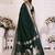 Green color bandhej weaving kochi blended silk saree with blouse