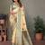 Green color viscose Blended silk weaving butties saree with blouse