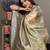 Green color viscose Blended silk weaving butties saree with blouse