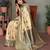 Green color viscose Blended silk weaving butties saree with blouse