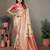 Pink color viscose Blended silk weaving butties saree with blouse