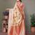 Pink color viscose Blended silk weaving butties saree with blouse