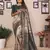 Green color zari weaving handloom Blended silk saree with blouse