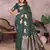 Green color gala weaving Blended silk saree with blouse