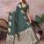 Green color gala weaving Blended silk saree with blouse