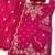 Pink embroidered vichitra semi-stitched palazzo style salwar suit